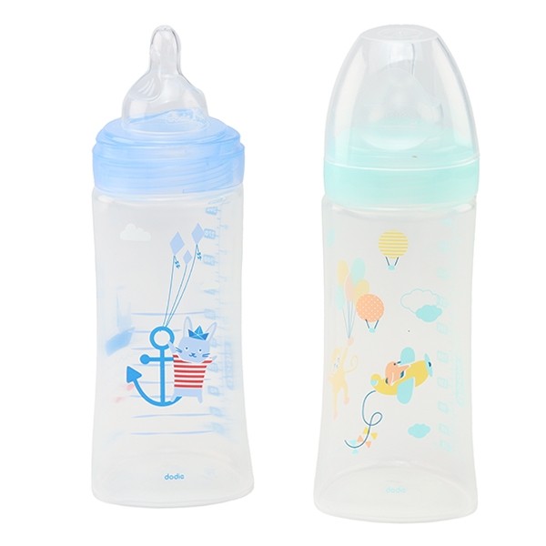 Dodie Biberon Tétine plate débit rapide 330 ml
