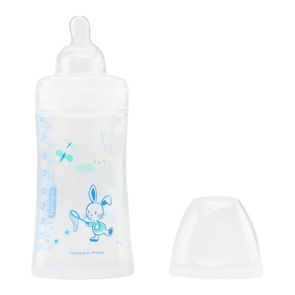 Dodie Biberon Tétine plate débit moyen 270 ml