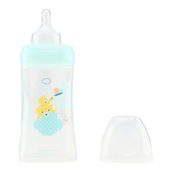 Dodie Biberon Tétine plate débit moyen 270 ml