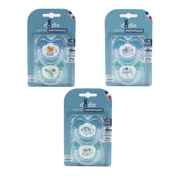 Dodie Sucette anatomique silicone +18 mois