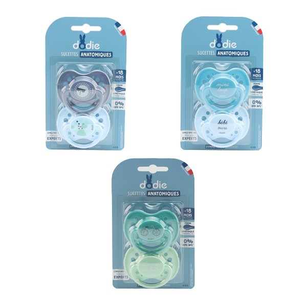 Dodie Sucette anatomique silicone +18 mois
