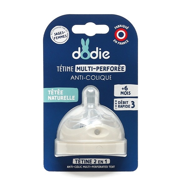 Dodie Tétine multi perforée anti colique