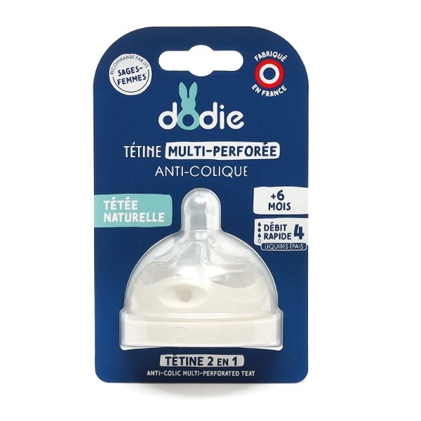 Dodie Tétine multi perforée anti colique