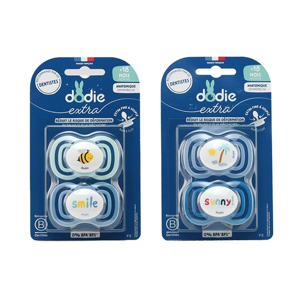 Dodie extra sucette anatomique silicone +18 mois
