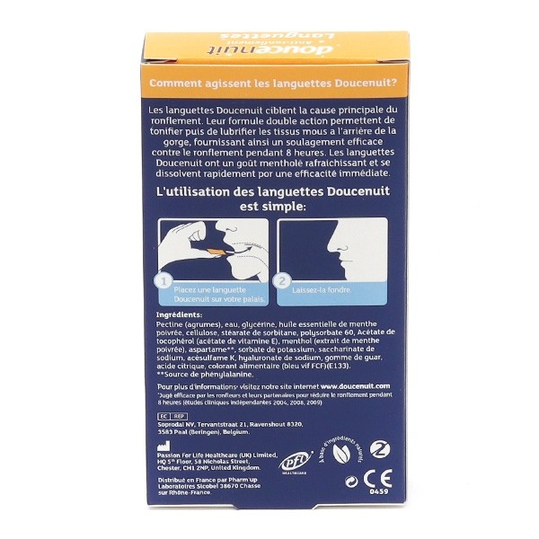Douce Nuit languettes anti-ronflement