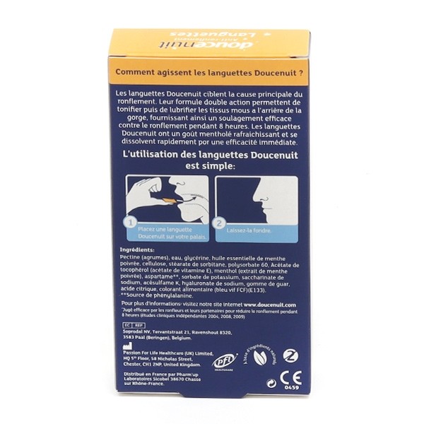 Douce Nuit languettes anti-ronflement