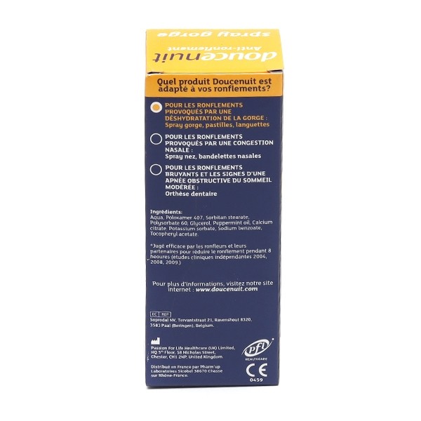 Douce Nuit spray gorge anti-ronflement