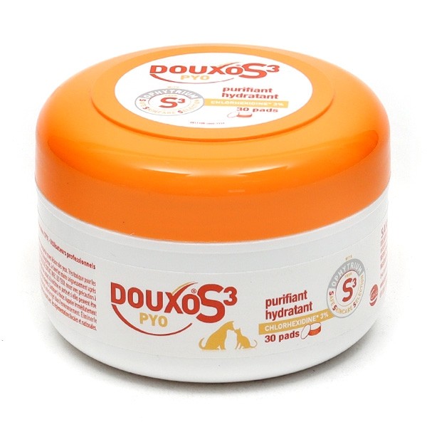 Douxo S3 Pyo cotons imprégnés Chien et chat