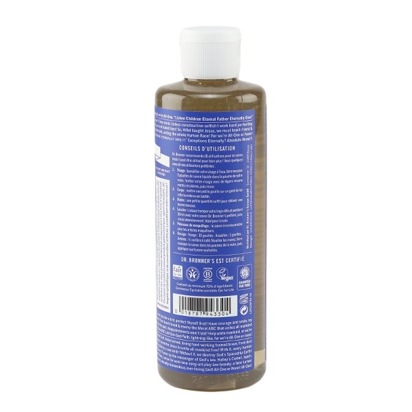 Dr Bronner's savon liquide menthe poivrée