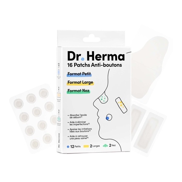 Dr Herma Patch anti boutons​ formats assortis