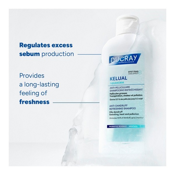Ducray Kelual Squanorm Shampooing anti pelliculaire rafraîchissant