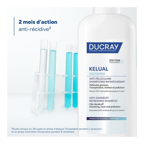 Ducray Kelual Squanorm Shampooing anti pelliculaire rafraîchissant