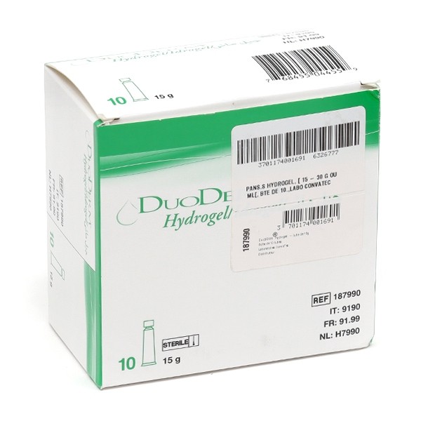 Convatec Duoderm Hydrogel unidoses