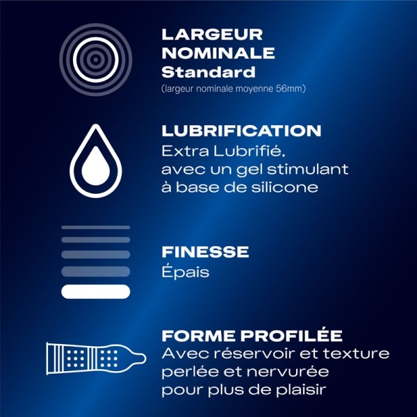 Durex Orgasm'Intense préservatifs