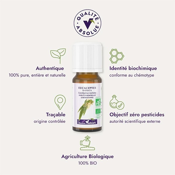 Docteur Valnet huile essentielle Eucalyptus radiata Bio