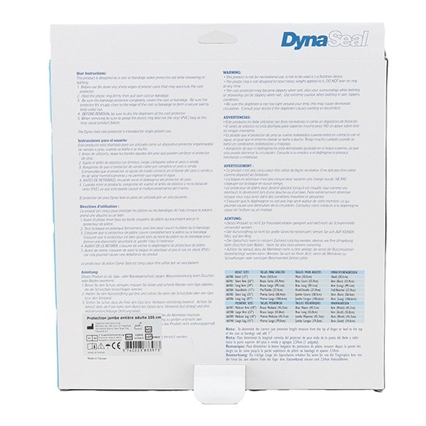 Protection plâtre jambe et pied Adulte DynaSeal