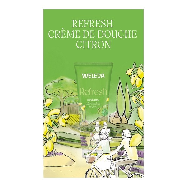 Weleda Refresh Crème de douche vivifiante au citrus Bio