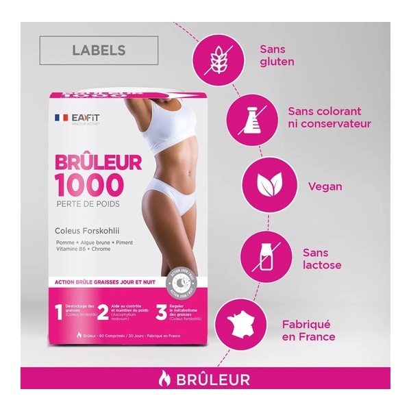 Eafit Brûleur 1000 en comprimés