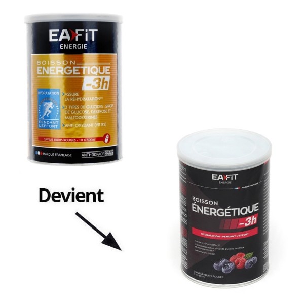 Eafit boisson énergétique -3h Fruits rouges