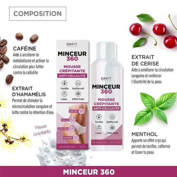 Eafit Minceur 360 Mousse crépitante anti cellulite
