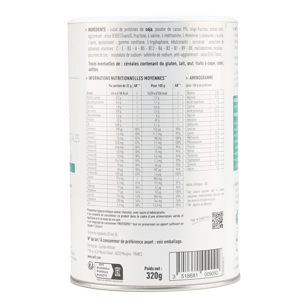 Eafit Protisoya en-cas hyperprotéiné chocolat