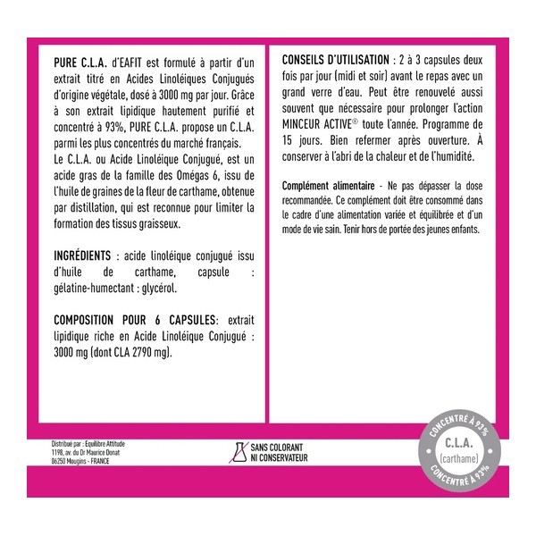 Eafit Pure CLA capsules