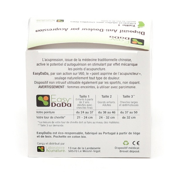 Easy DaDa dispositif anti douleur par acupression