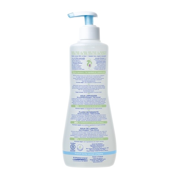 Mustela eau nettoyante sans rinçage