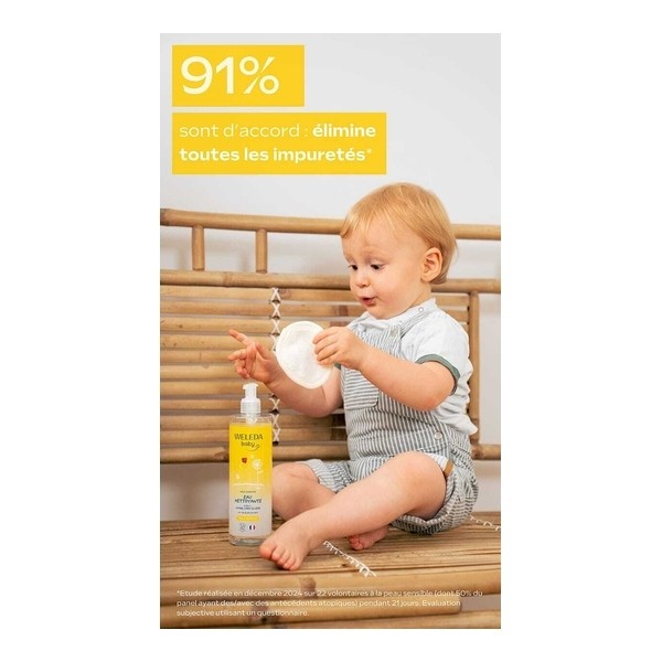 Weleda Bébé Eau nettoyante au Calendula bio