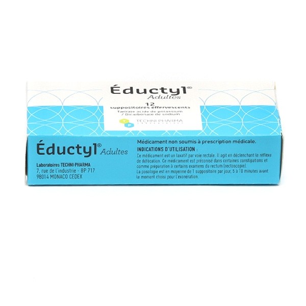 Eductyl suppositoire effervescent Adulte