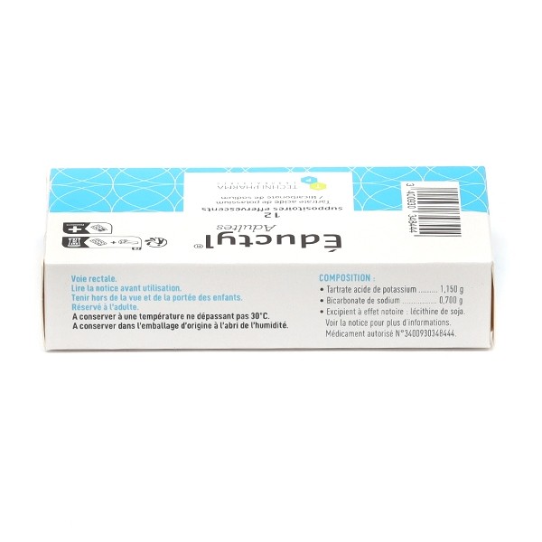 Eductyl suppositoire effervescent Adulte