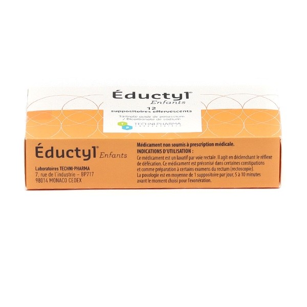 Eductyl enfants suppositoires effervescents