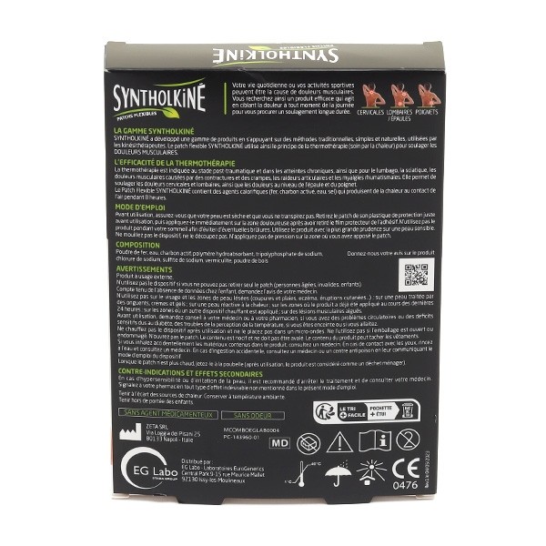 Syntholkiné patchs flexibles multi-zones