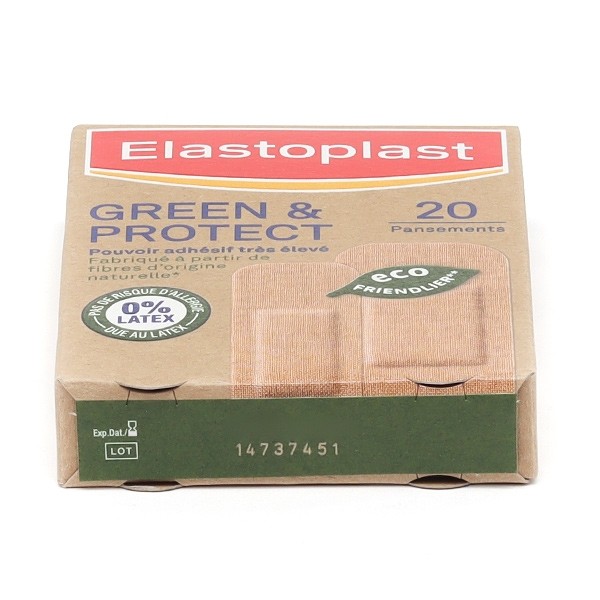 Elastoplast Green & protect pansements prédécoupés