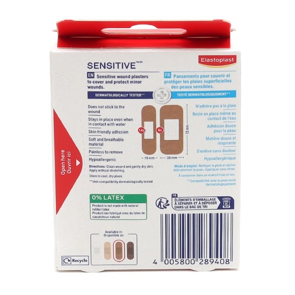 Elastoplast Sensitive 20 pansements