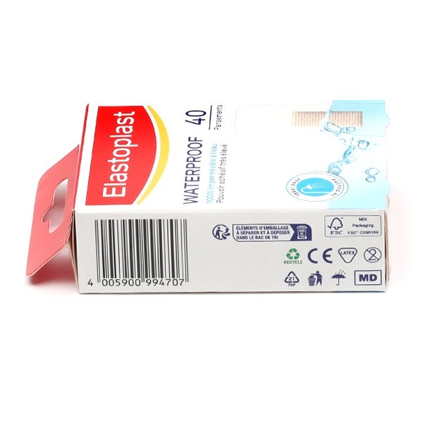 Elastoplast Waterproof pansements assortis