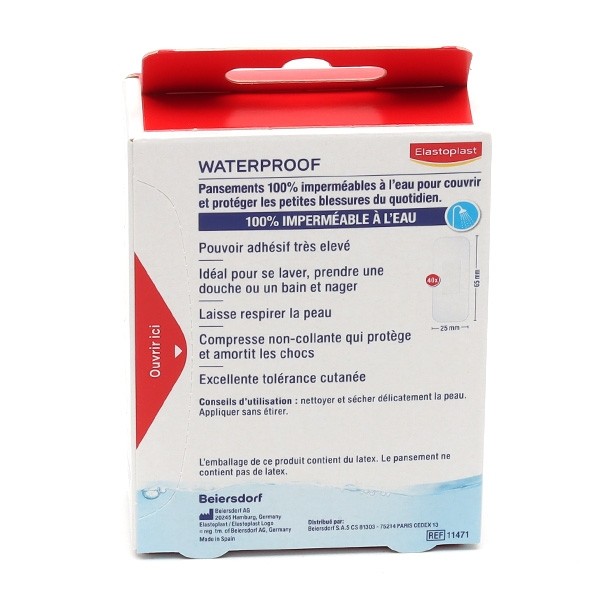 Elastoplast Waterproof pansements assortis