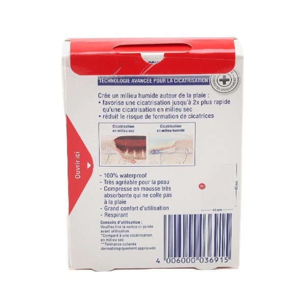 Elastoplast Waterproof XL cicatrisation rapide pansement