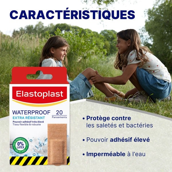 Elastoplast Waterproof Extra résistant pansements prédécoupés
