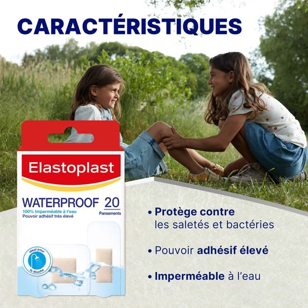 Elastoplast Waterproof pansements assortis