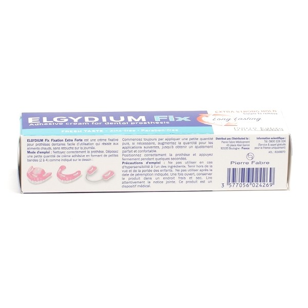 Elgydium Fix Fixation Extra Forte Crème fixative