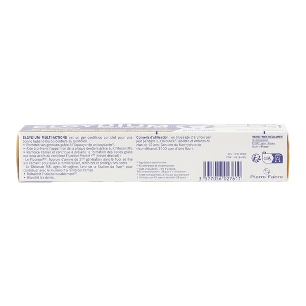 Elgydium Multi-actions 5 en 1 gel dentifrice