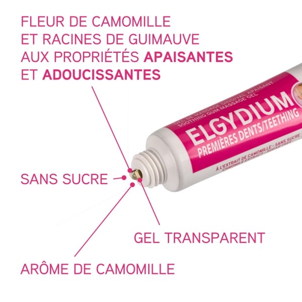 Elgydium Premières dents Gel de Massage gingival apaisant