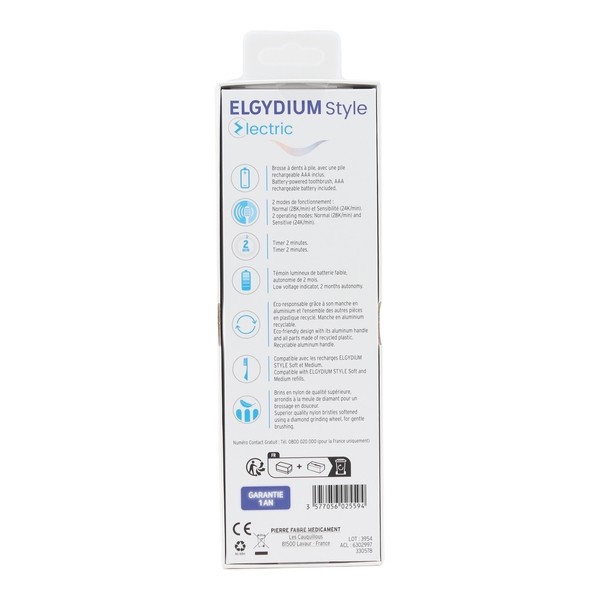 Elgydium style Electric brosse à dents électrique