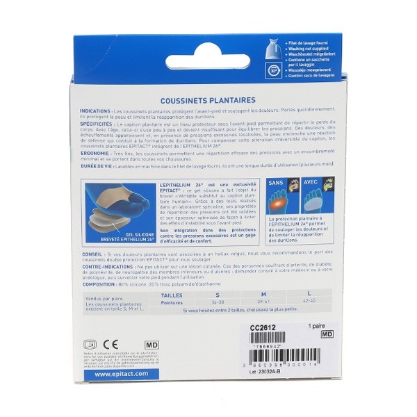 Epitact Epithelium 26 coussinet plantaire 1 paire