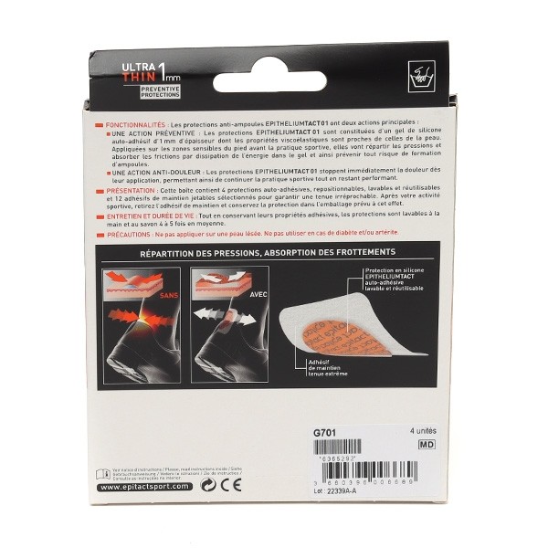 Epitact Sport Protections anti-ampoules Epithelium Tact 01