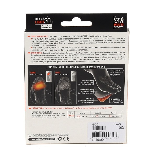 Epitact Sport Epithelium Tact 05 protection plantaire