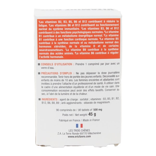 Eric Favre Vitamine B Max comprimés