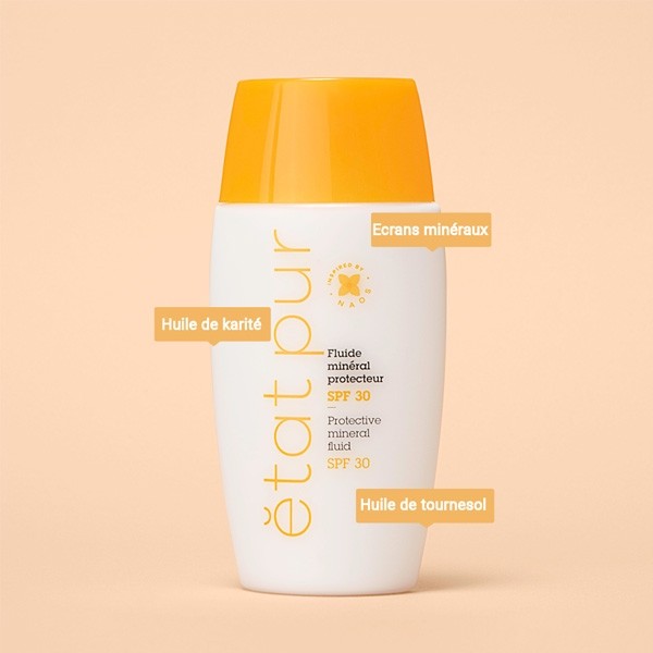 Etat pur fluide solaire protecteur visage SPF 30
