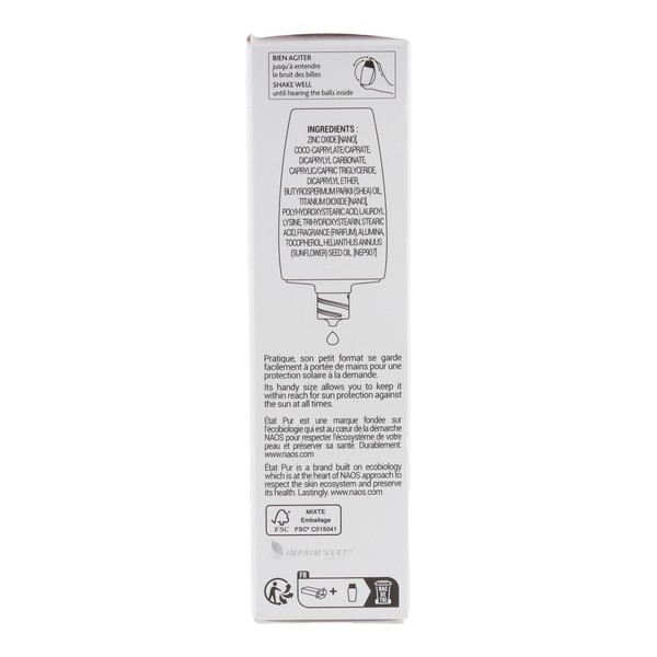 Etat pur fluide solaire protecteur visage SPF 30